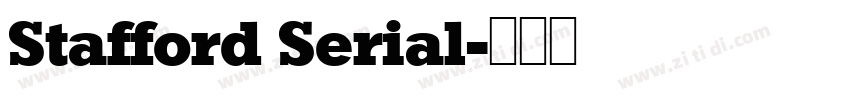 Stafford Serial字体转换